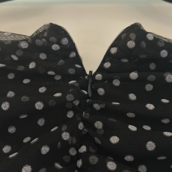 Polka dot ruched mini dress - Picture 4 of 4